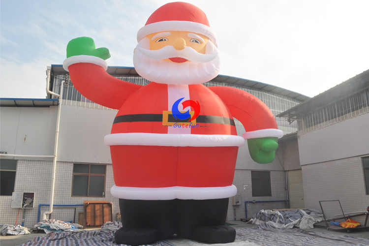 Custom american western Merry Christmas festival decoration 20ft 30ft 10m huge inflatable santa claus for sale