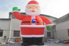 Custom american western Merry Christmas festival decoration 20ft 30ft 10m huge inflatable santa claus for sale