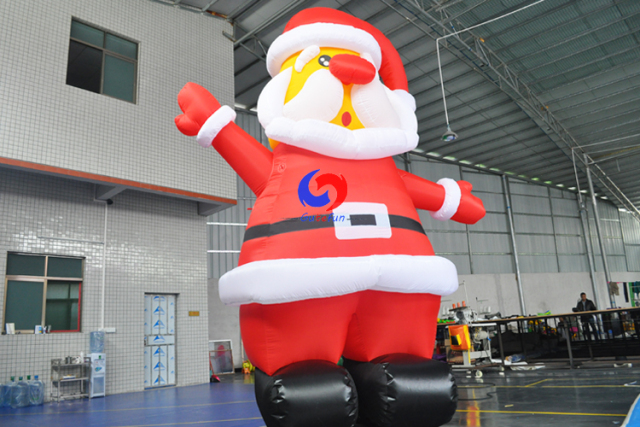 outdoor large 20ft 25ft 33ft inflatable western christmas inflatable santa