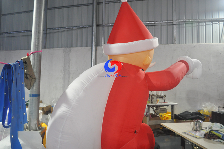 3m 10ft climbing inflatable santa claus with bag