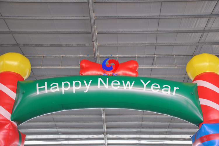 outdoor giant christmas tree gift inflatable entrance arch for decoration