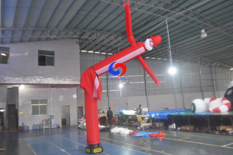 20ft santa claus air dancer, sky dancer inflatable air man dance man