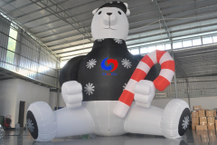 20ft 6m large Christmas promotion inflatable polar bear snow bear for sale