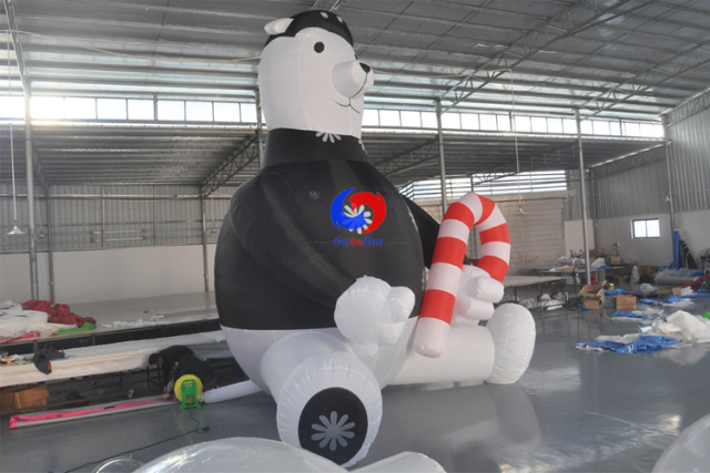20ft 6m large Christmas promotion inflatable polar bear snow bear for sale