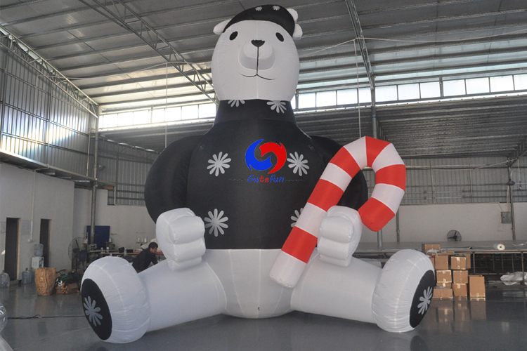 20ft 6m large Christmas promotion inflatable polar bear snow bear for sale