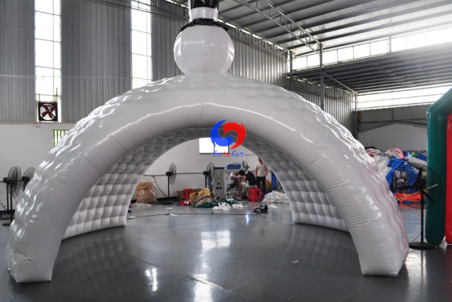 snowman outdoor winter party 20ft 6m Dia.white AIRTIGHT inflatable air dome tent for sale