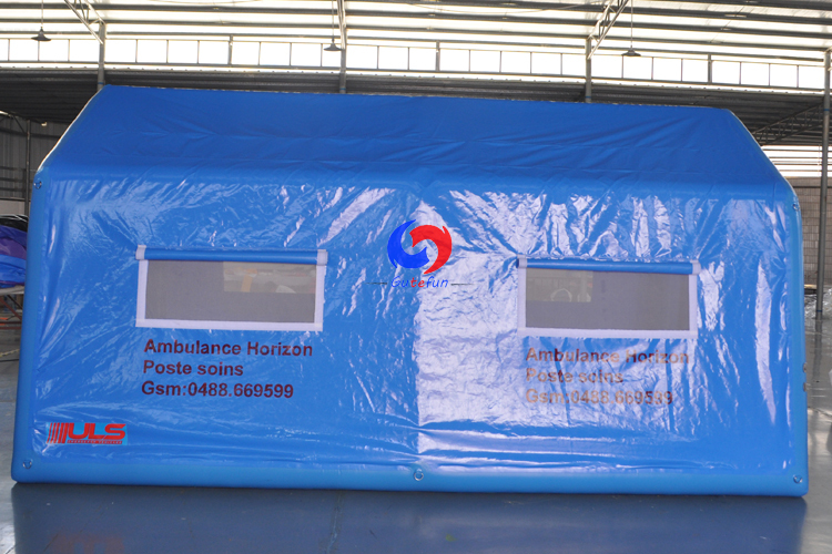 outdoor emergency inflatable medical tent, ambulance inflatable hospital tent for sale