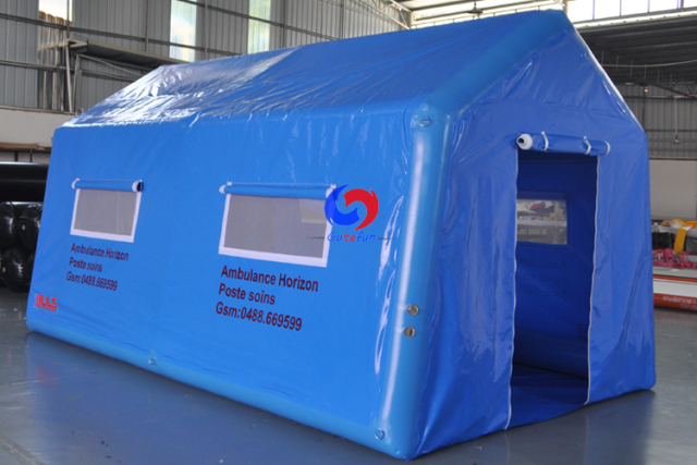 outdoor emergency inflatable medical tent, ambulance inflatable hospital tent for sale