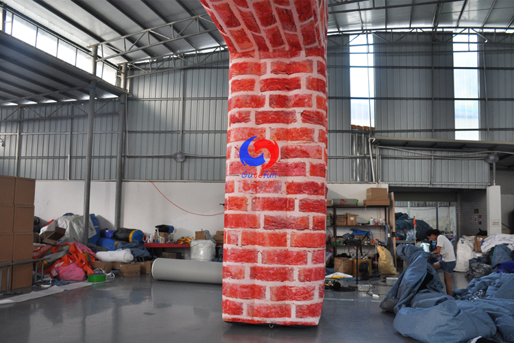 OEM custom brick wall air inflatable finish line arch, inflatable entrance arch door for sale