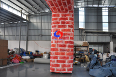 OEM custom brick wall air inflatable finish line arch, inflatable entrance arch door for sale