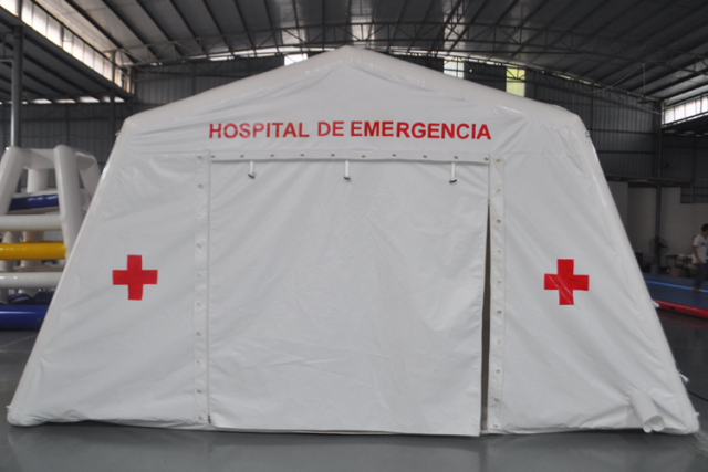 Red cross large military inflatable medical rescue Epidemic Prevention tent for sale