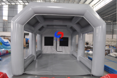 Outdoor Mobile car paint inflates workstation Portable moving inflatable spray booth for sale