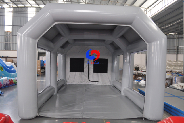 Outdoor Mobile car paint inflates workstation Portable moving inflatable spray booth for sale