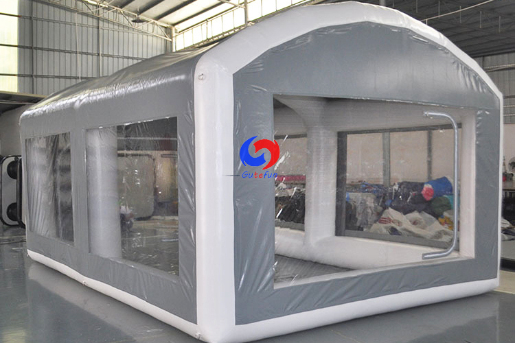 outdoor hail protection mobile folding inflatable car garage tent, black inflatable car cover for hail resistant
