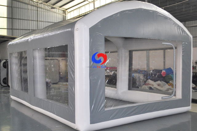 outdoor hail protection mobile folding inflatable car garage tent, black inflatable car cover for hail resistant