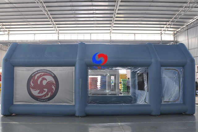 Top Sale Large Portable Car Paint Workstation Inflatable Spray Paint Booth Inflatable Tent for car repairing