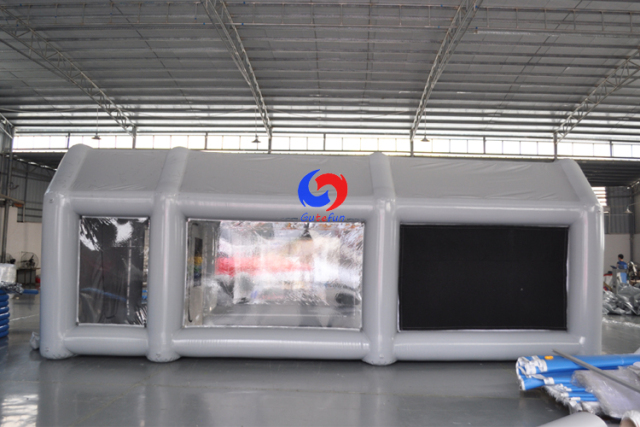 manufacturer high quality PVC AIRTIGHT inflatable car spray paint tent, inflatable car paint spray booth for sale