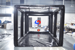 white transparent deluxe indoor tall inflatable car Showcase for Car model Show Quality Protection