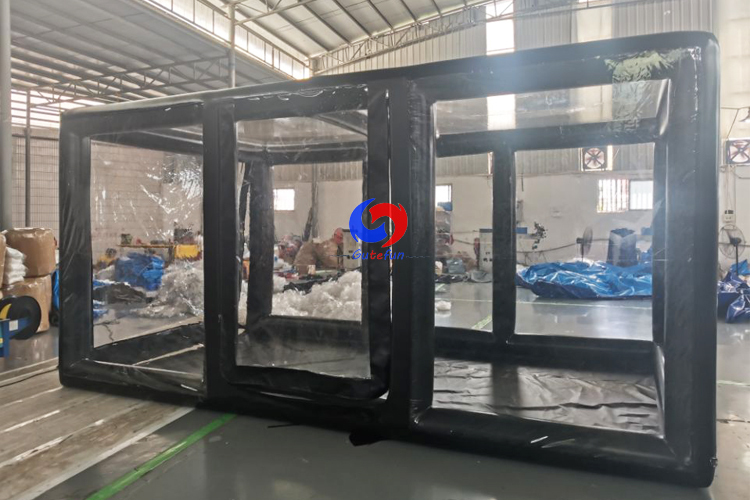 Family vehicle motorcycle storage solution portable inflatable bubble tent mobile car cover garage