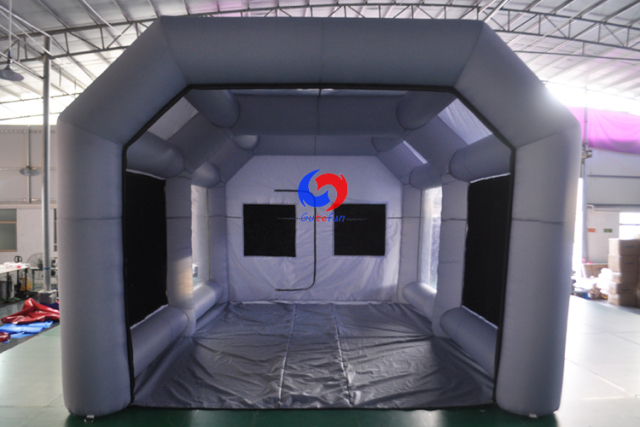 Outdoor Mobile Car spray Workstation Inflatable Spray Paint Booth Baking Booth for sale