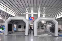 manufacturer high quality PVC AIRTIGHT inflatable car spray paint tent, inflatable car paint spray booth for sale