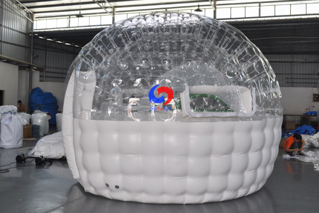 Outdoor crystal ball dining room bubble hotel inflatable clear transparent bubble house tent for sale