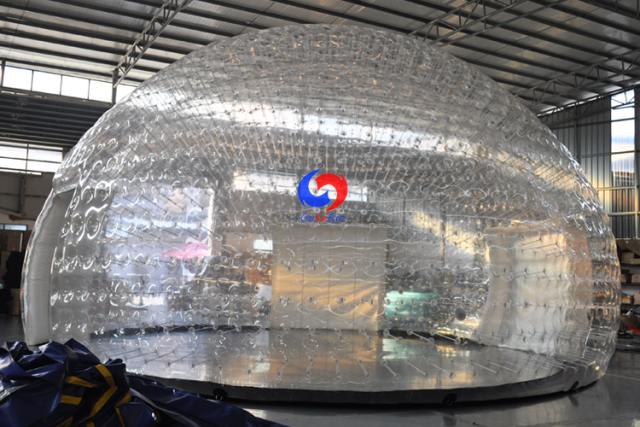 World most beautiful Large outdoor 10m Dia. event party airtight inflatable clear bubble tent for sale