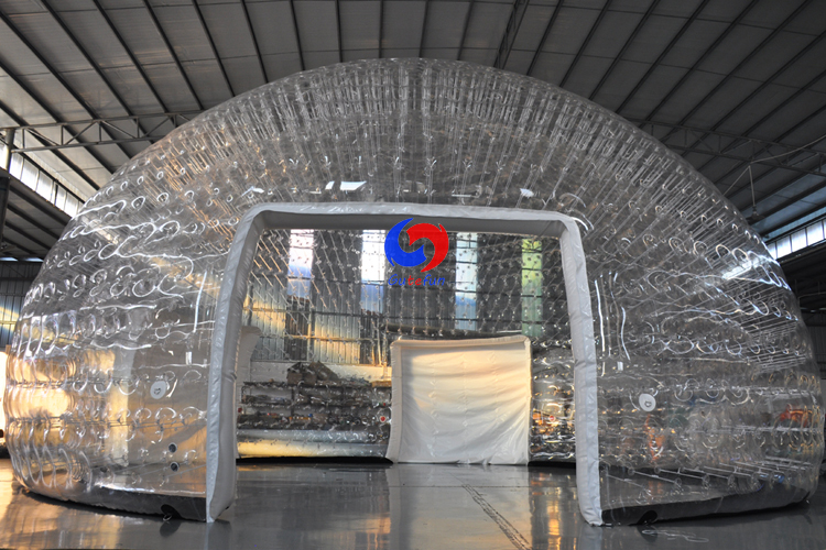 World most beautiful Large outdoor 10m Dia. event party airtight inflatable clear bubble tent for sale