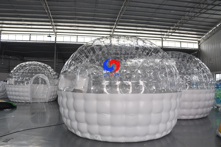 Outdoor camping family business backyard inflatable bubble room hotel for sale