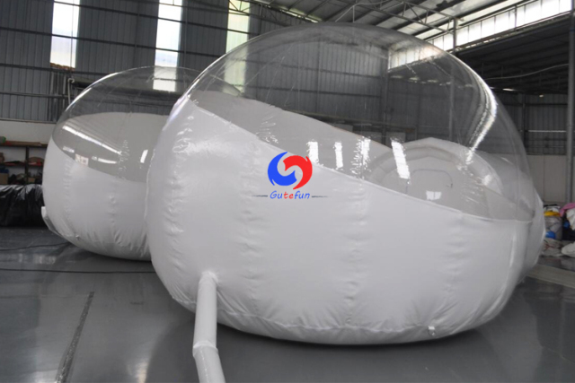 High quality 9m three in one outdoor bubble hotel camping igloo inflatable clear bubble tent for sale