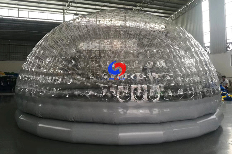 Large outdoor customized event white PVC igloo inflatable clear bubble lodge tent for sale