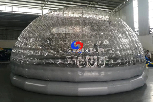 Large outdoor customized event white PVC igloo inflatable clear bubble lodge tent for sale