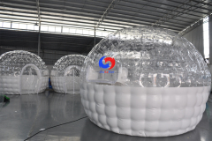 Outdoor camping family business backyard inflatable bubble room hotel for sale