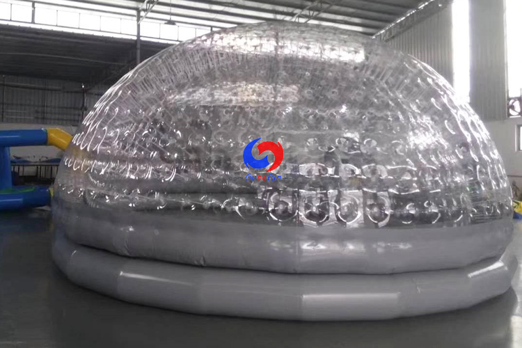 Large outdoor customized event white PVC igloo inflatable clear bubble lodge tent for sale