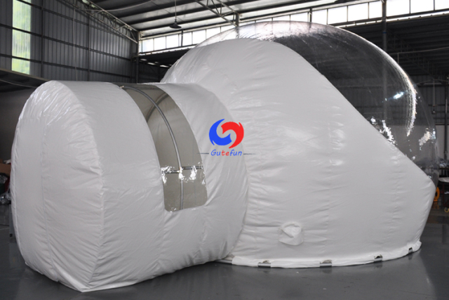 TOP sale Customized Steel frame double room inflatable clear bubble lodge tent for family hotel