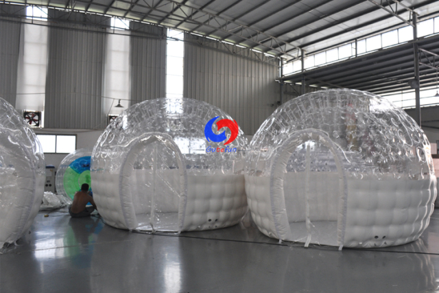 Outdoor camping family business backyard inflatable bubble room hotel for sale