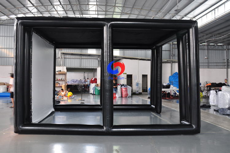 Customized 3D inflatable screen golf simulator,inflatable golf simulator tent for home&business