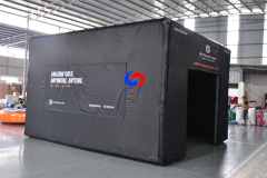Customized 3D inflatable screen golf simulator,inflatable golf simulator tent for home&business
