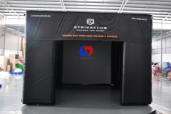 Customized 3D inflatable screen golf simulator,inflatable golf simulator tent for home&business