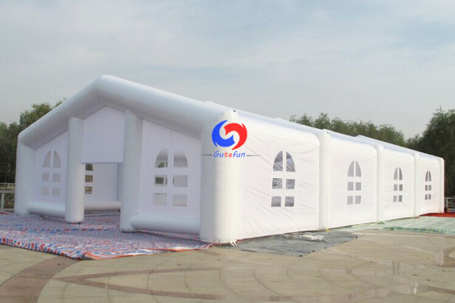 China Guangdong large outdoor winter wedding event commercial exhibition top roof cabin inflatable party tent for sale