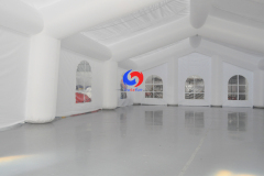 China Guangdong large outdoor winter wedding event commercial exhibition top roof cabin inflatable party tent for sale