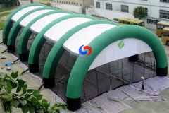 25x15 waterproof PVC inflatable warehouse building tent large inflatable frame tent outdoor events for sale