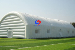 cold weather outdoor big mobile exhibition stadium Top roof double layer inflatable party tent with windows