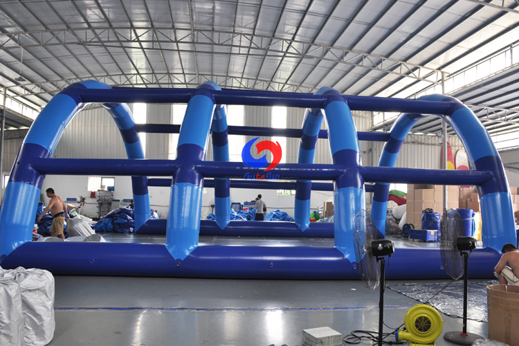 25x15 waterproof PVC inflatable warehouse building tent large inflatable frame tent outdoor events for sale