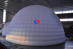 Portable outdoor picnic camping accommodation igloo tent inflatable white dome tent for sale