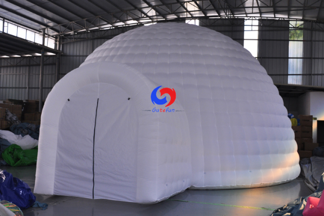 Portable outdoor picnic camping accommodation igloo tent inflatable white dome tent for sale