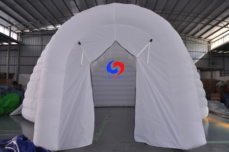 Portable outdoor picnic camping accommodation igloo tent inflatable white dome tent for sale