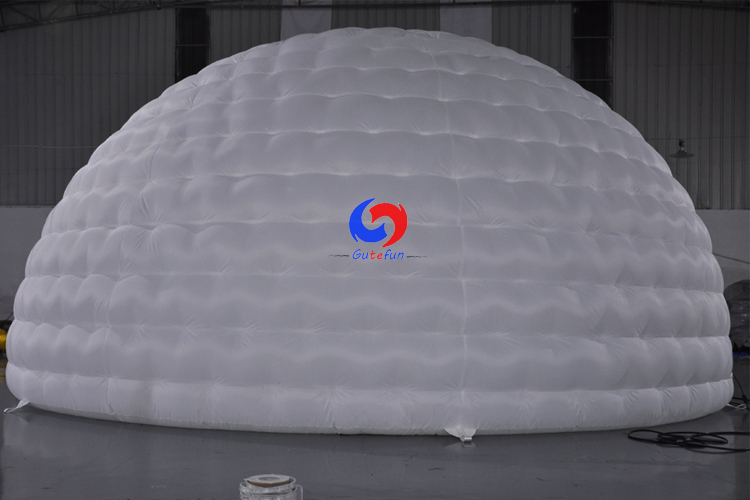 Lawn outdoor oxford cloth white inflatable igloo marquee inflatable ice dome tent for events wedding party