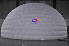Lawn outdoor oxford cloth white inflatable igloo marquee inflatable ice dome tent for events wedding party