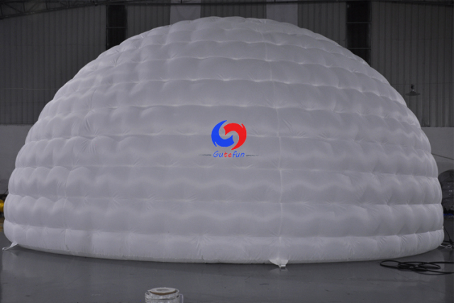 Lawn outdoor oxford cloth white inflatable igloo marquee inflatable ice dome tent for events wedding party